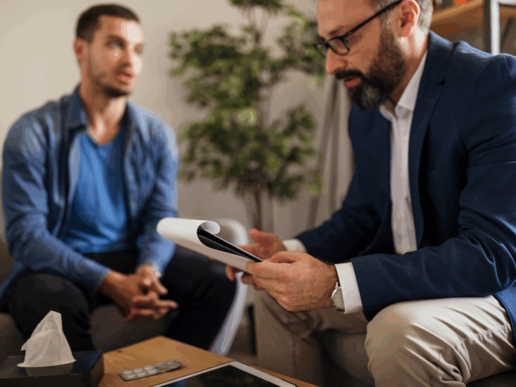 men's addiction treatment program therapy